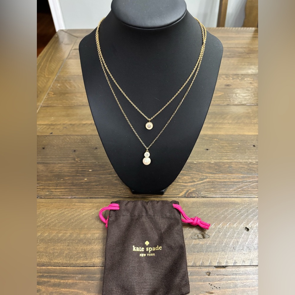 Kate Spade Pearly Delights Double Strand Necklace